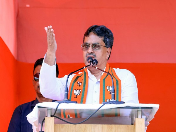 dr manik saha addresses the gathering during an election campaign rally