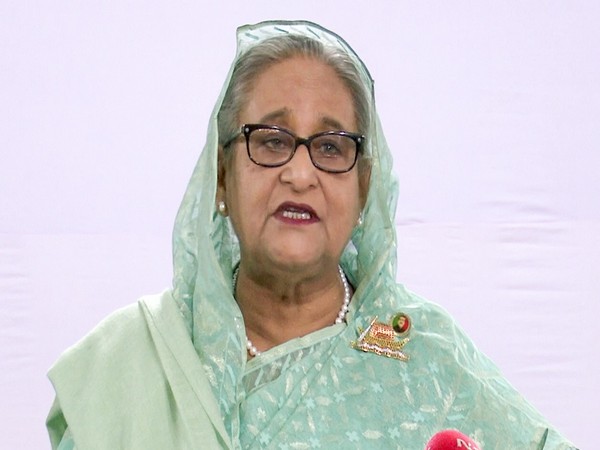 bangladesh prime minister sheikh hasina addresses the media