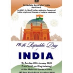 76th Republic Day celebration to be held at Mahatma Gandhi Centre , Auckland  from 10 am (Flag Hoisting)