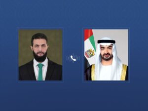 UAE President receives phone call from Syrian President exchanging Eid Al-Adha greetings