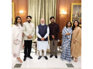 PM Modi meets Mammootty, his family after Padma Awards ceremony