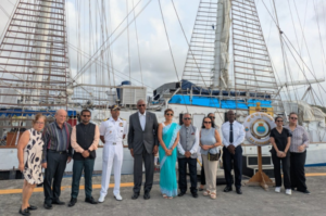 INS Sudarshini departs Antigua under Lokayan 26 expedition