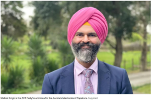 ACT Party’s Papakura candidate, Malkiat Singh has lodged a complaint with police after being subjected to a wave of online threat