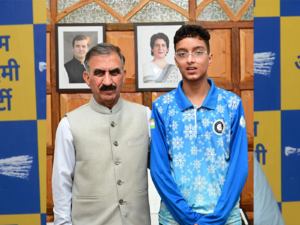 Samarth Atri calls on Himachal CM Sukhu ahead of Asian Short Track Ice Skating Trophy 2026