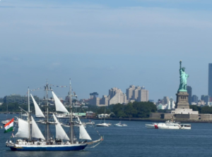 INS Sudarshini represents India at US International Naval Review 250, Sail4th 250 in New York